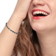 Bracciale con pietre a rondella e bracciale con sodalite