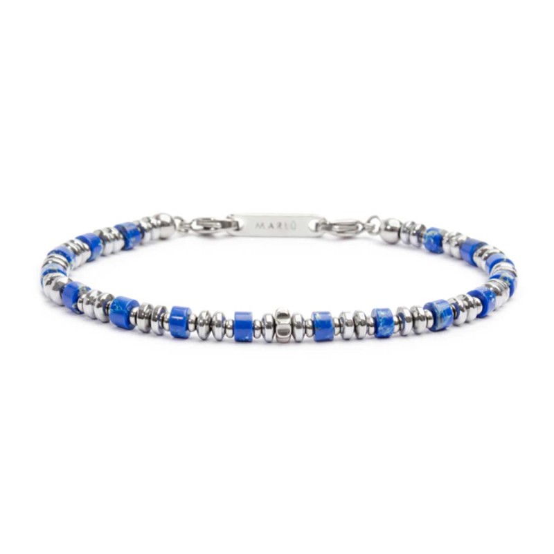 Bracciale con pietre a rondella e bracciale con sodalite