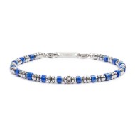 Bracciale con pietre a rondella e bracciale con sodalite