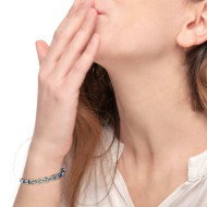 Bracciale con pietre a rondella e bracciale con sodalite