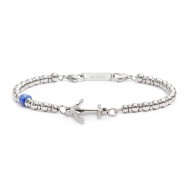 Bracciale con ancora e bracciale con sodalite