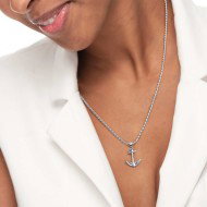 Collana con ancora e collana con rondelle in sodalite