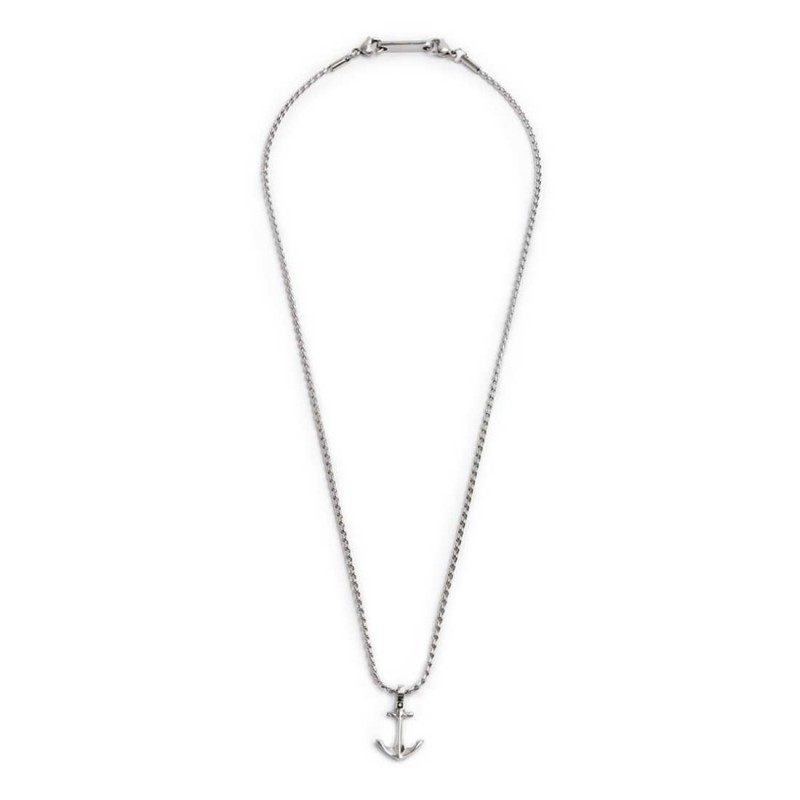 Collana con ancora e collana con rondelle in sodalite