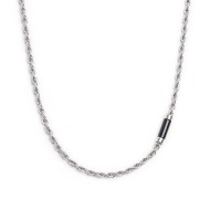 Collana catena a corda e collana con elemento in pietra