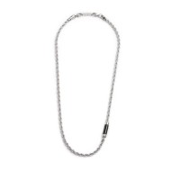 Collana catena a corda e collana con elemento in pietra