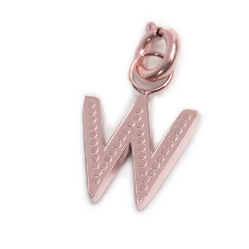 Collana con perle e lettera con cristalli