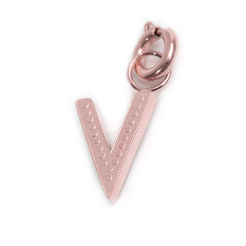 Collana con perle e lettera con cristalli