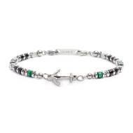 Bracciale con ancora e bracciale con malachite