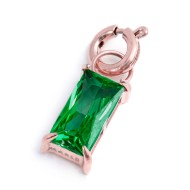 CHARM BAGUETTE CON CUBIC ZIRCONIA