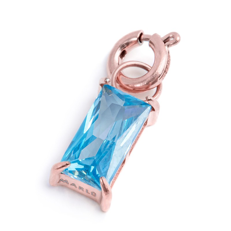 CHARM BAGUETTE CON CUBIC ZIRCONIA