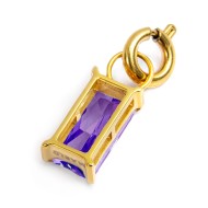 CHARM BAGUETTE CON CUBIC ZIRCONIA