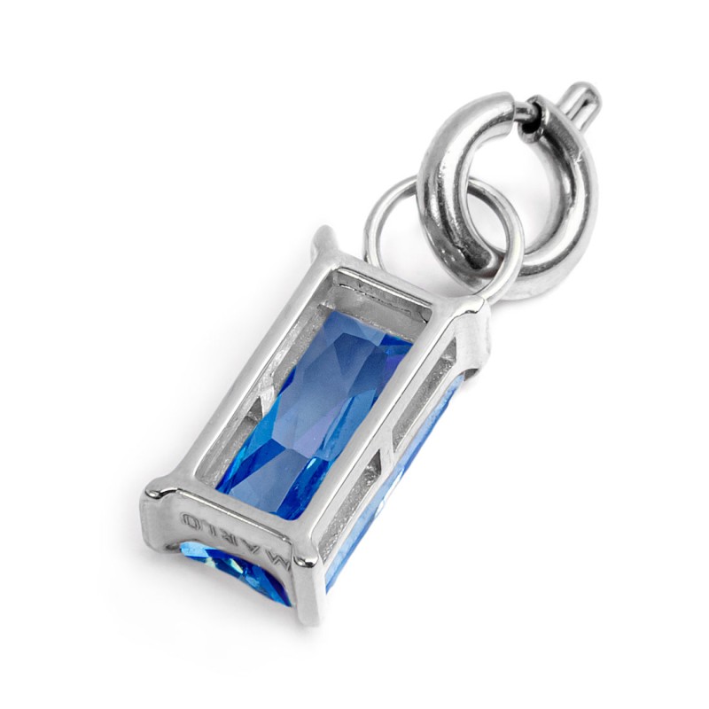 Charm con zircone baguette