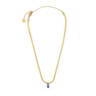 Collana catena snake con zircone baguette