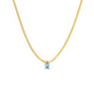CN SNAKE PIATTA CON CZ BAGUETTE