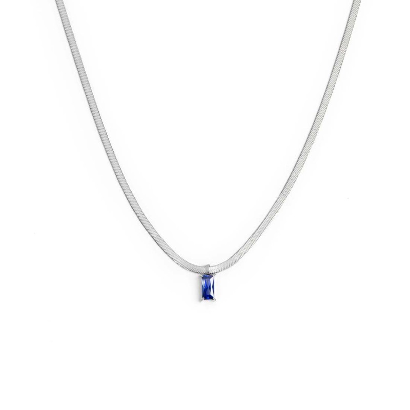 CN SNAKE PIATTA CON CZ BAGUETTE