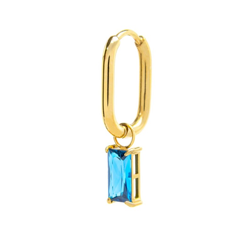 OR MONO OVALE CON CZ BAGUETTE PEND