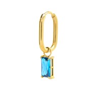 OR MONO OVALE CON CZ BAGUETTE PEND
