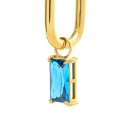 OR MONO OVALE CON CZ BAGUETTE PEND