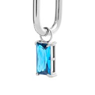 OR MONO OVALE CON CZ BAGUETTE PEND