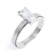 AN A FASCETTA CON CUBIC ZIRCONIA BAGUETTE