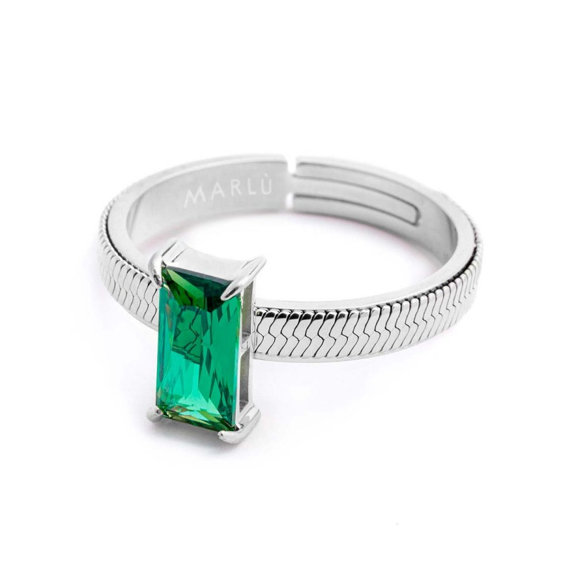 AN A FASCETTA CON CUBIC ZIRCONIA BAGUETTE