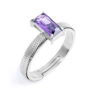AN A FASCETTA CON CUBIC ZIRCONIA BAGUETTE