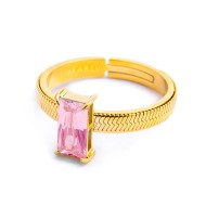 AN A FASCETTA CON CUBIC ZIRCONIA BAGUETTE