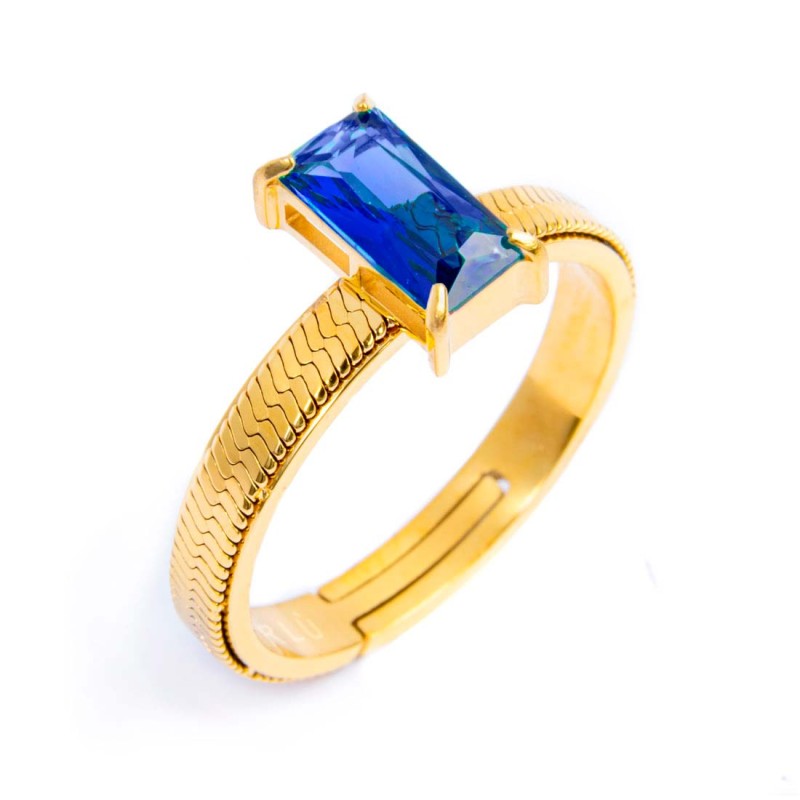AN A FASCETTA CON CUBIC ZIRCONIA BAGUETTE