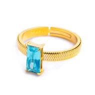AN A FASCETTA CON CUBIC ZIRCONIA BAGUETTE