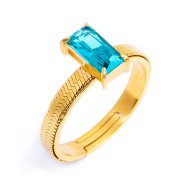 AN A FASCETTA CON CUBIC ZIRCONIA BAGUETTE