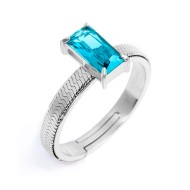 AN A FASCETTA CON CUBIC ZIRCONIA BAGUETTE
