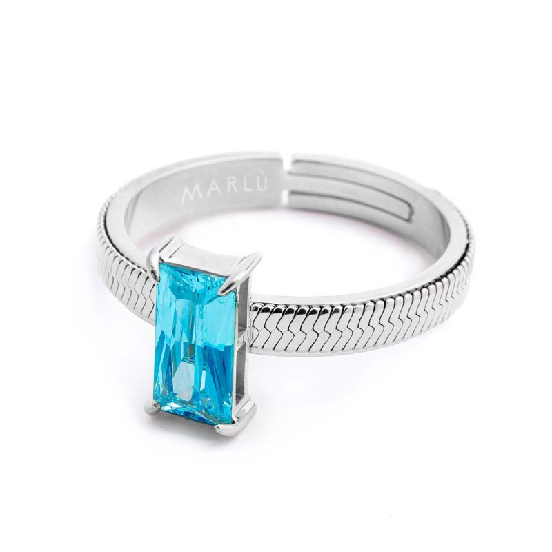 AN A FASCETTA CON CUBIC ZIRCONIA BAGUETTE