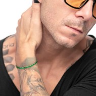 BR CATENA BAGUETTE TENNIS VERDE