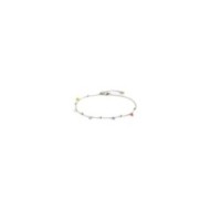 Cavigliera zirconi colorati e sfere