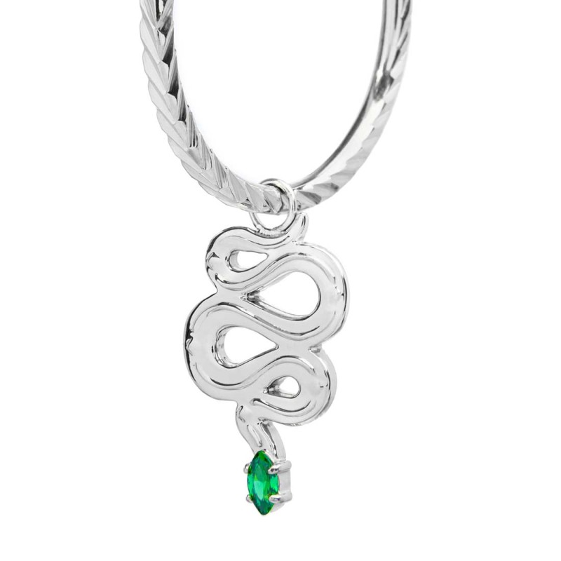 OR MONO ACC CERCHIO CON TEXTURE E CON PEND SERPENTE