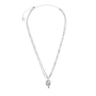 COLLANA ACC DOPPIA CATENA E SERPENTE PEND