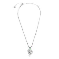 Collana catena snake quadrata con serpente pendente