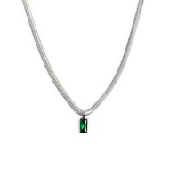 COLLANA CAT SNAKE E CRISTALLO PENDENTE