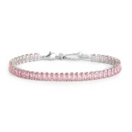 Bracciale tennis zirconi baguette