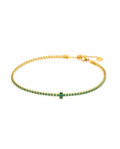 Cavigliera tennis zircone centrale