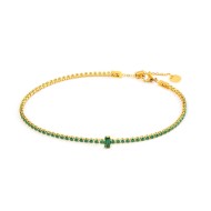 Cavigliera tennis zircone centrale