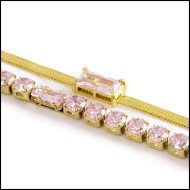 Bracciali con zirconi baguette
