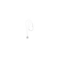 Collana con pendente rosa con cristalli