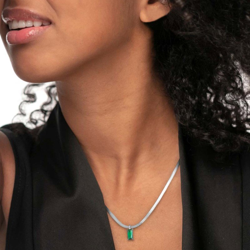 Collane con zircone baguette