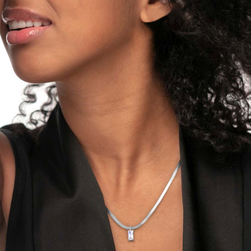 Collane con zircone baguette
