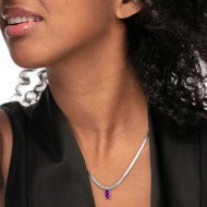 Collane con zircone baguette