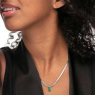 Collana con zircone baguette e collana tennis zirconi baguette