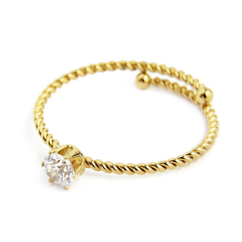 Anelli con zircone e perla