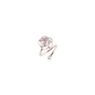 Anello con rosa e perla