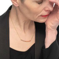 COLLANA CON CZ E SMALTO